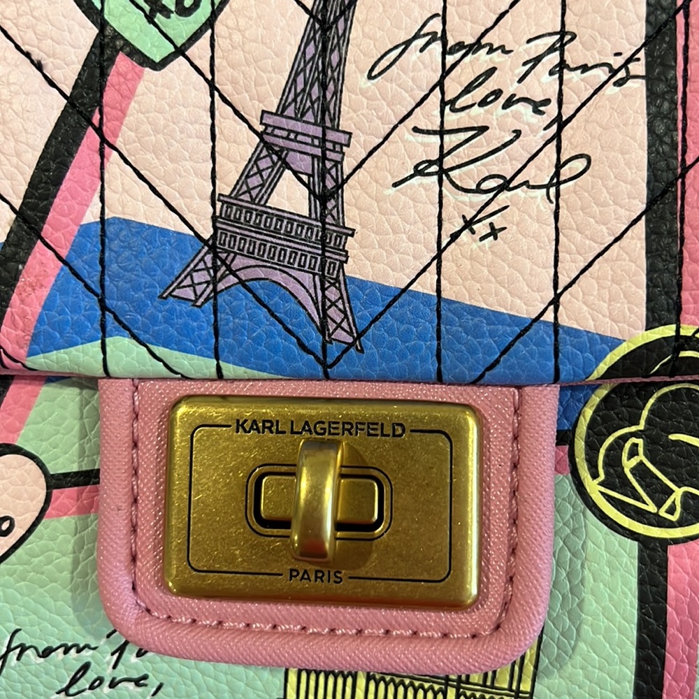 NWT Karl Lagerfeld Aguness Shoulder Bag - Picture 7 of 7
